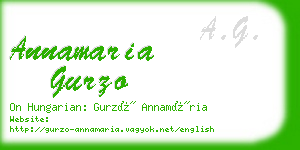 annamaria gurzo business card